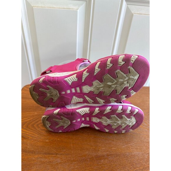 Eddie Bauer Youth Girl's Adjustable Strap River Sandals Cascadia Pink Size 2 - Picture 12 of 15